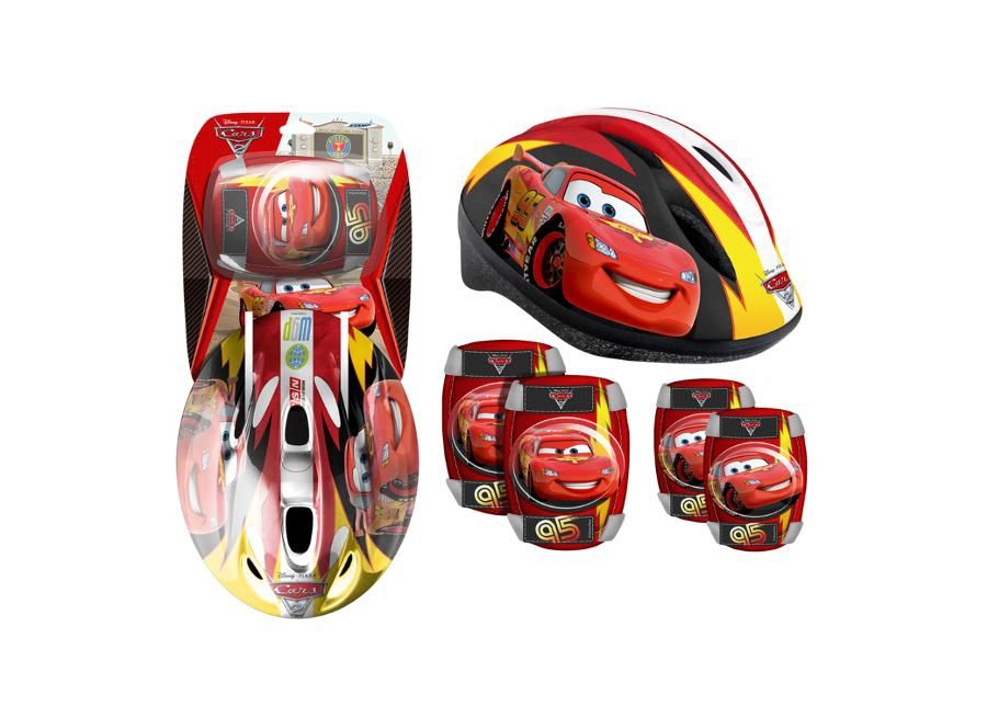 Laste jalgratta komplekt Disney Cars suurendatud