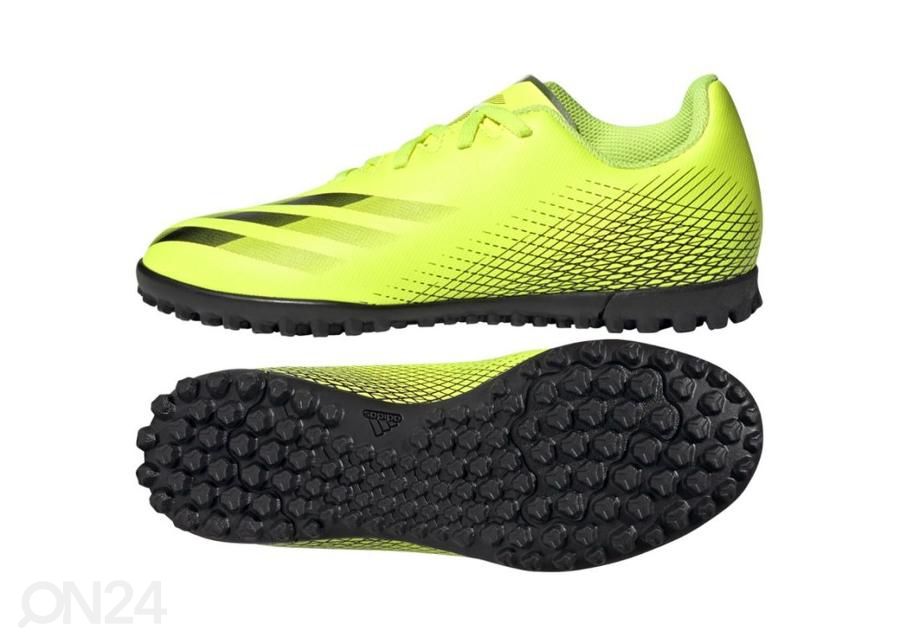 Laste kunstmuru jalgpallijalatsid Adidas X Ghosted.4 TF suurendatud