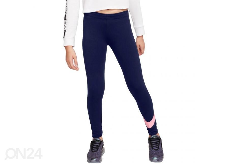Laste pikad vabaajaretuusid Nike NSW Favorites Swsh Legging suurendatud