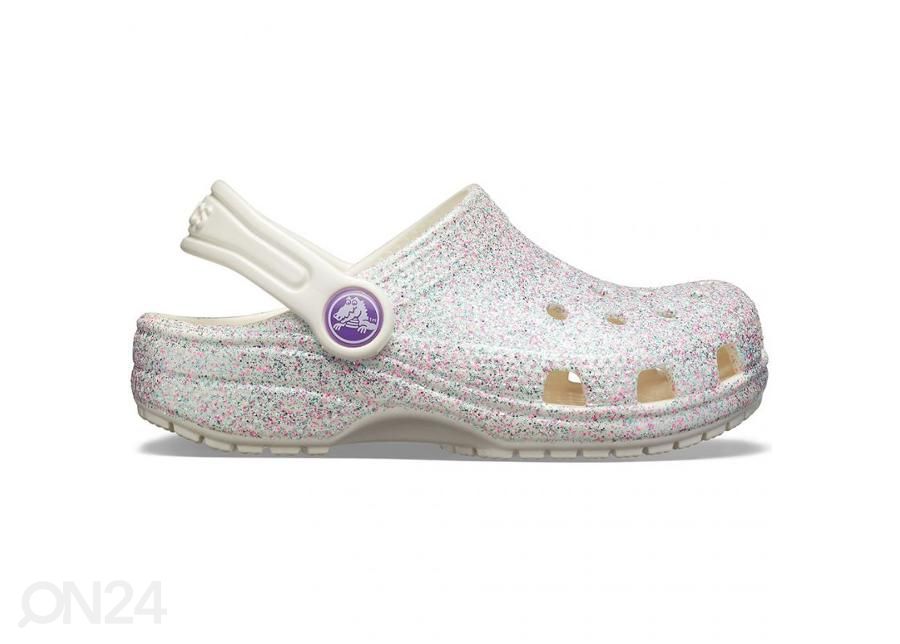 Laste plätud Crocs Classic Glitter Clog suurendatud