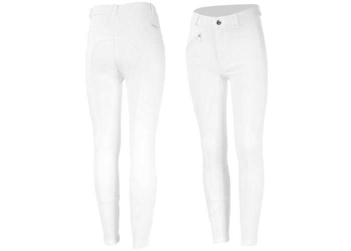 Laste ratsapüksid active full grip 130 valge suurendatud