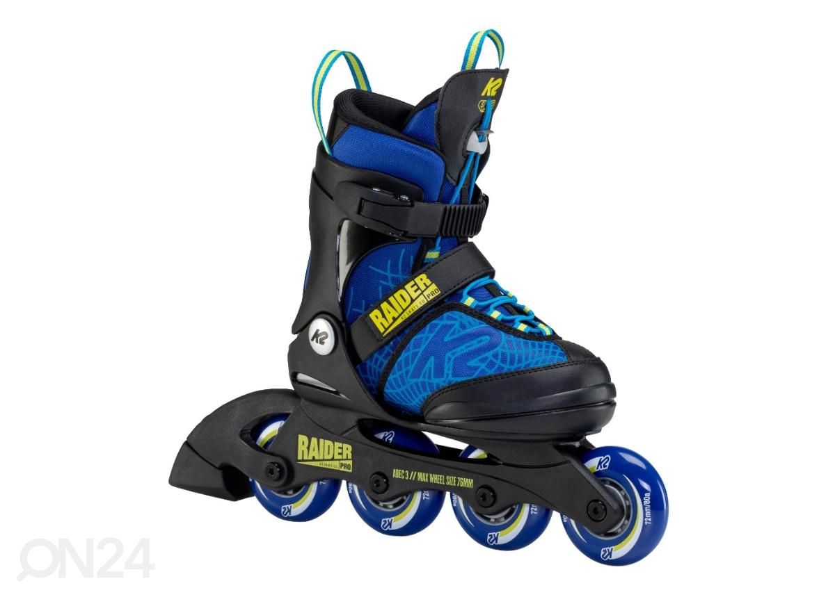 Laste rulluisud reguleeritavad K2 Raider Pro 2021 suurus M 32-37 suurendatud