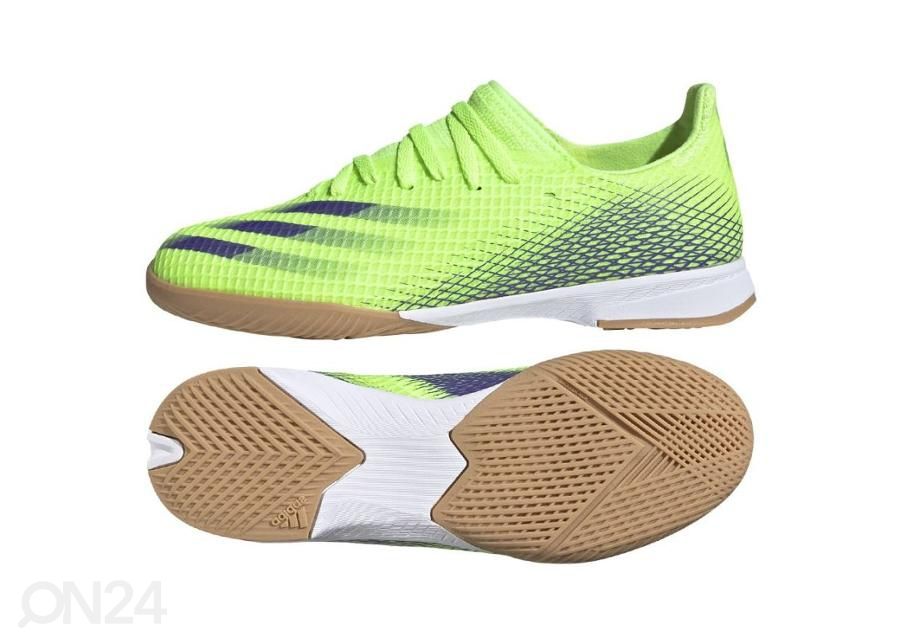 Laste saali jalgpallijalatsid Adidas X Ghosted.3 IN Jr suurendatud