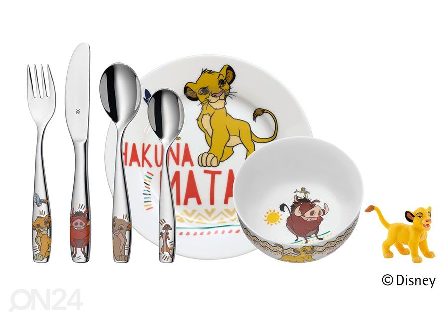 Laste sööginõude komplekt WMF Lion King 6-osaline suurendatud