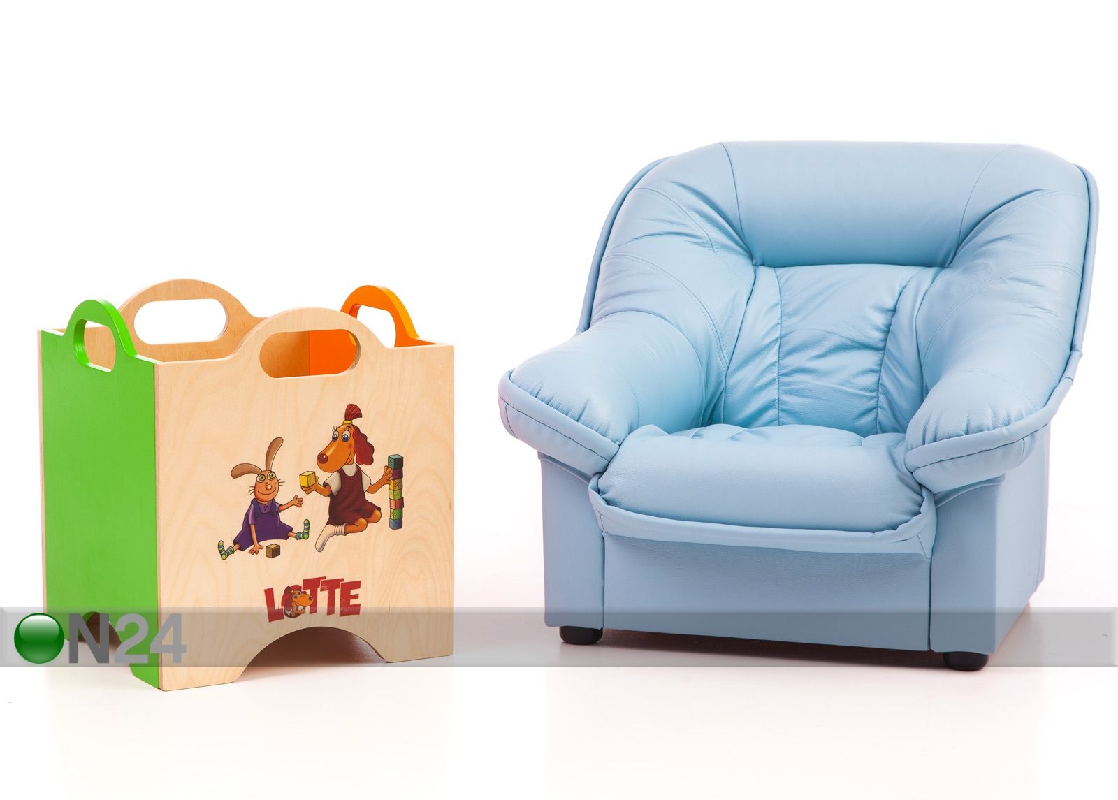 Laste tugitool Mini Spencer + mänguasjakast Lotte suurendatud