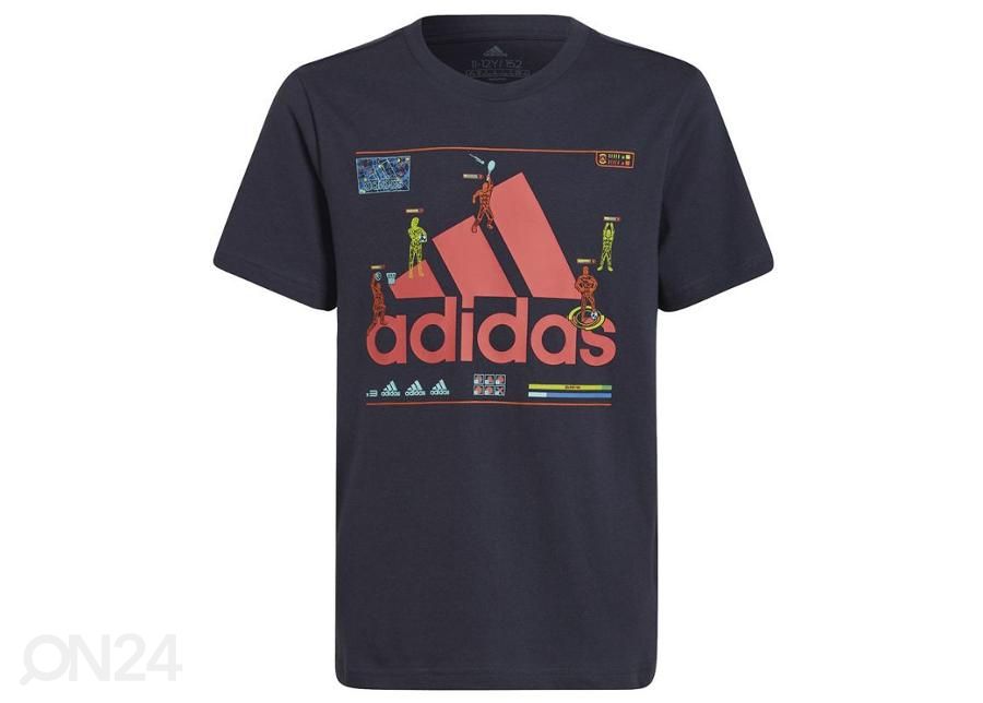 Laste vabaajasärk Adidas Gaming Graphic Tee Jr HA4057 suurendatud