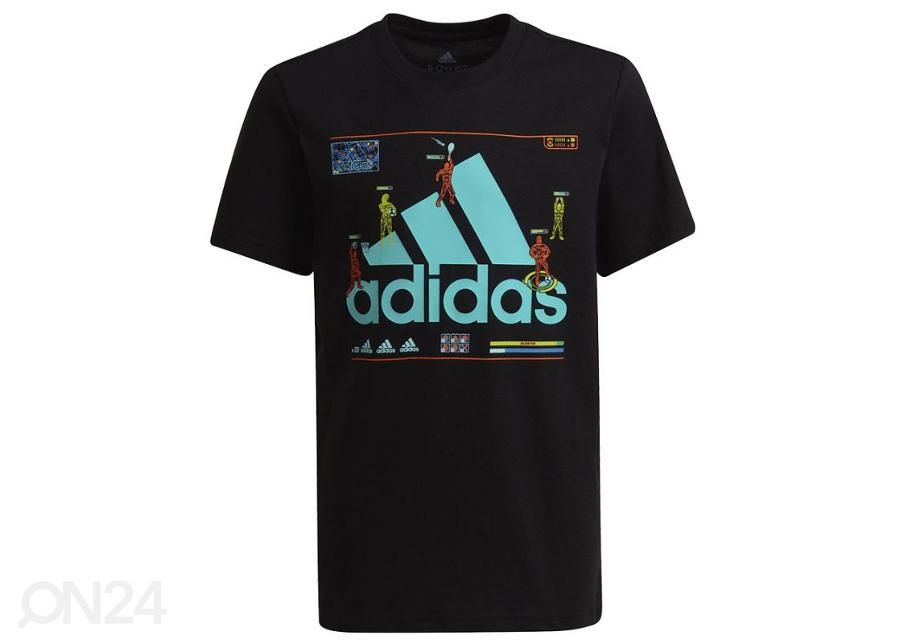 Laste vabaajasärk Adidas Gaming Graphic Tee Jr HA4059 suurendatud