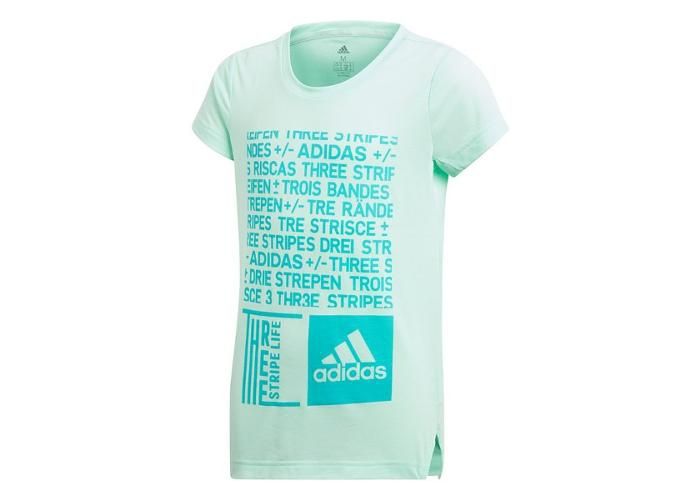 Laste vabaajasärk Adidas YG Graph Tee Jr suurendatud