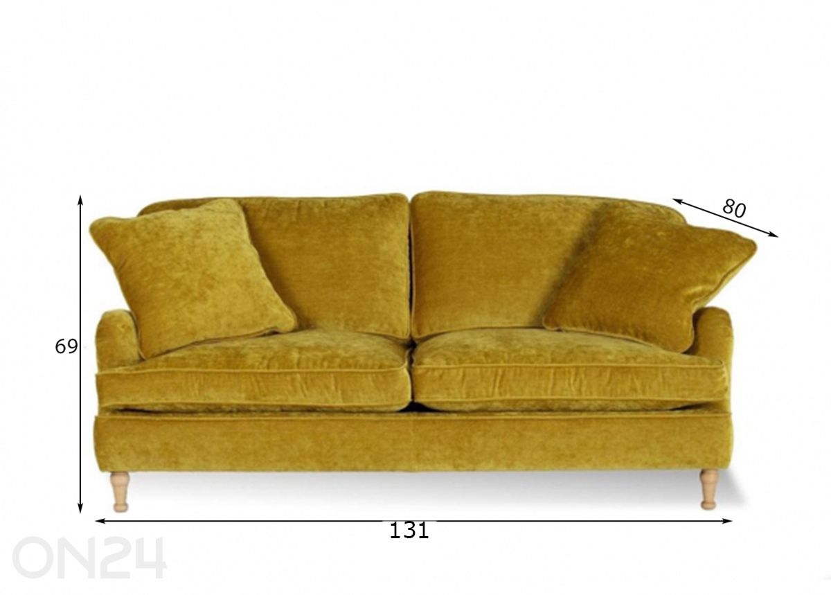 Lastediivan 2-ne Howard suurendatud mõõdud