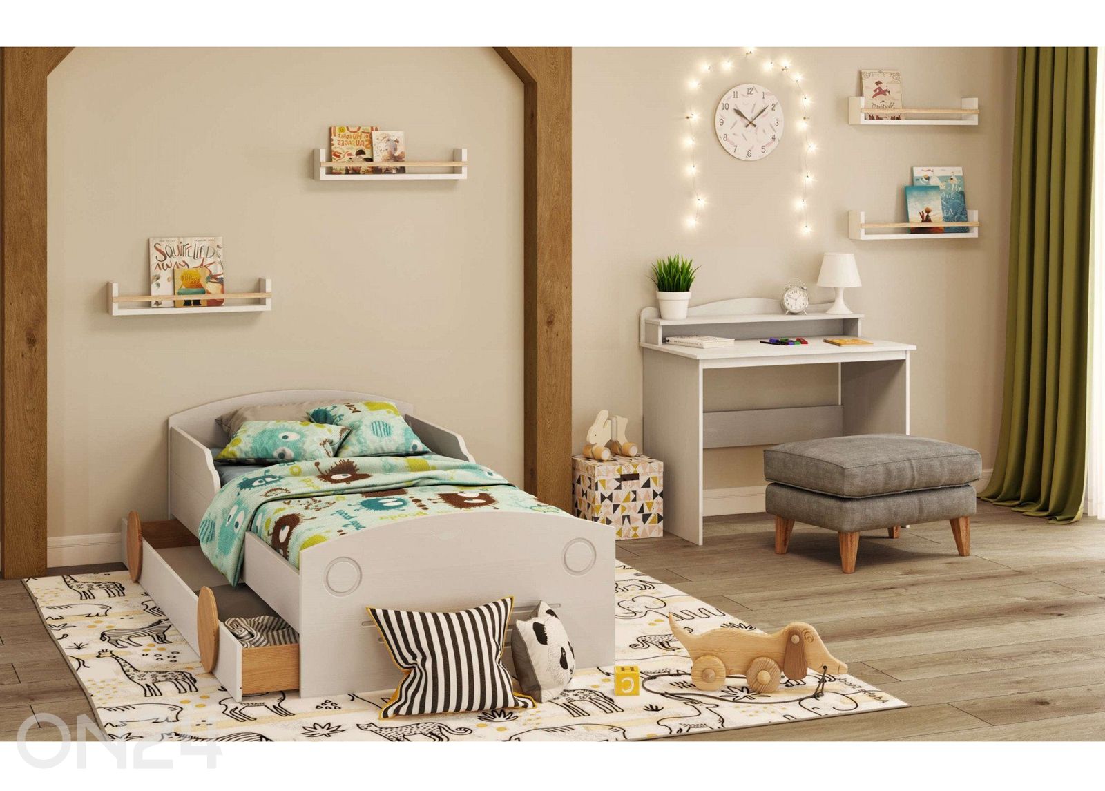 Lastevoodi Auto 80x160 cm suurendatud