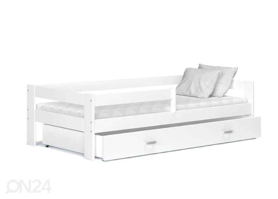 Lastevoodi komplekt 80x190 cm, valge suurendatud