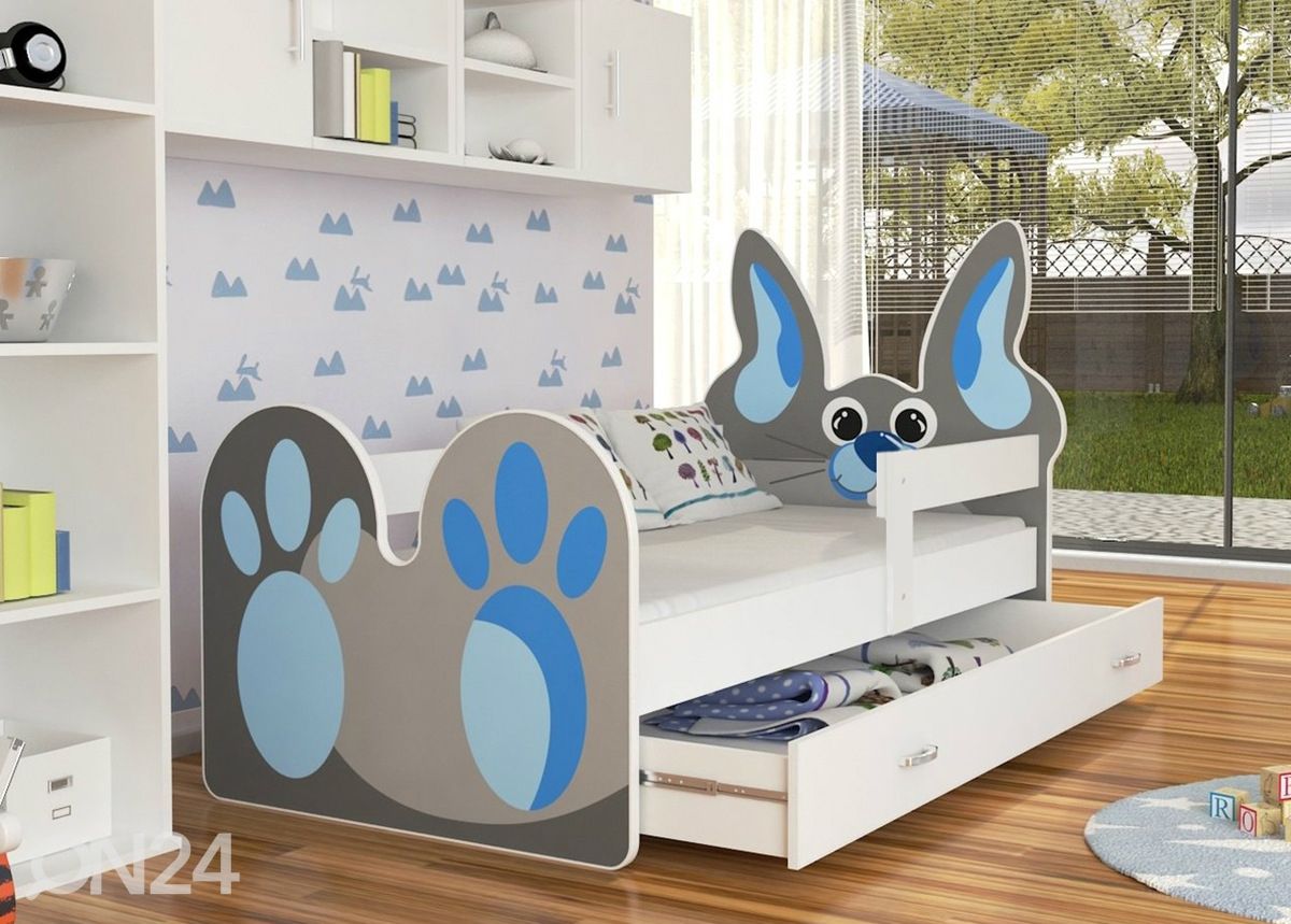 Lastevoodi + madrats 80x140 cm suurendatud