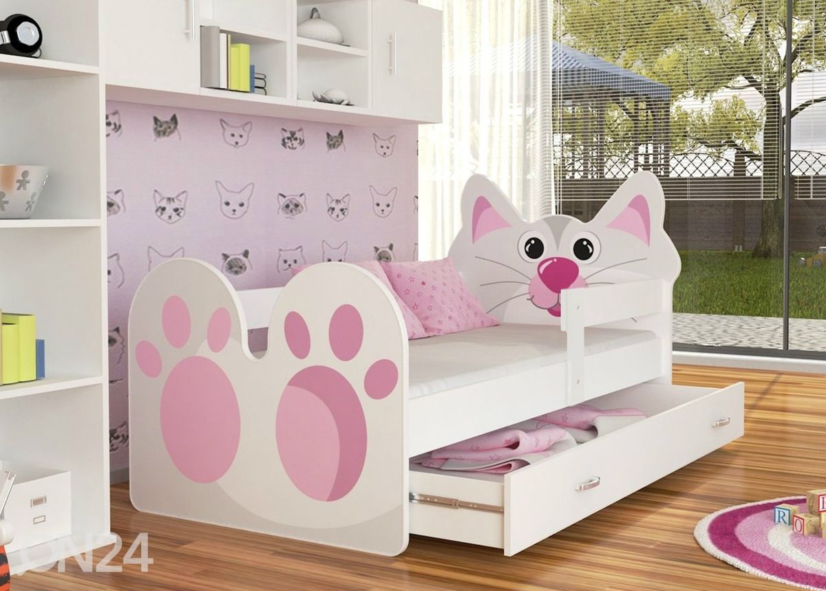 Lastevoodi + madrats 80x160 cm suurendatud