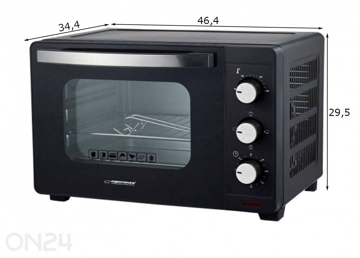 Lauaahi Esperanza EKO008N suurendatud mõõdud