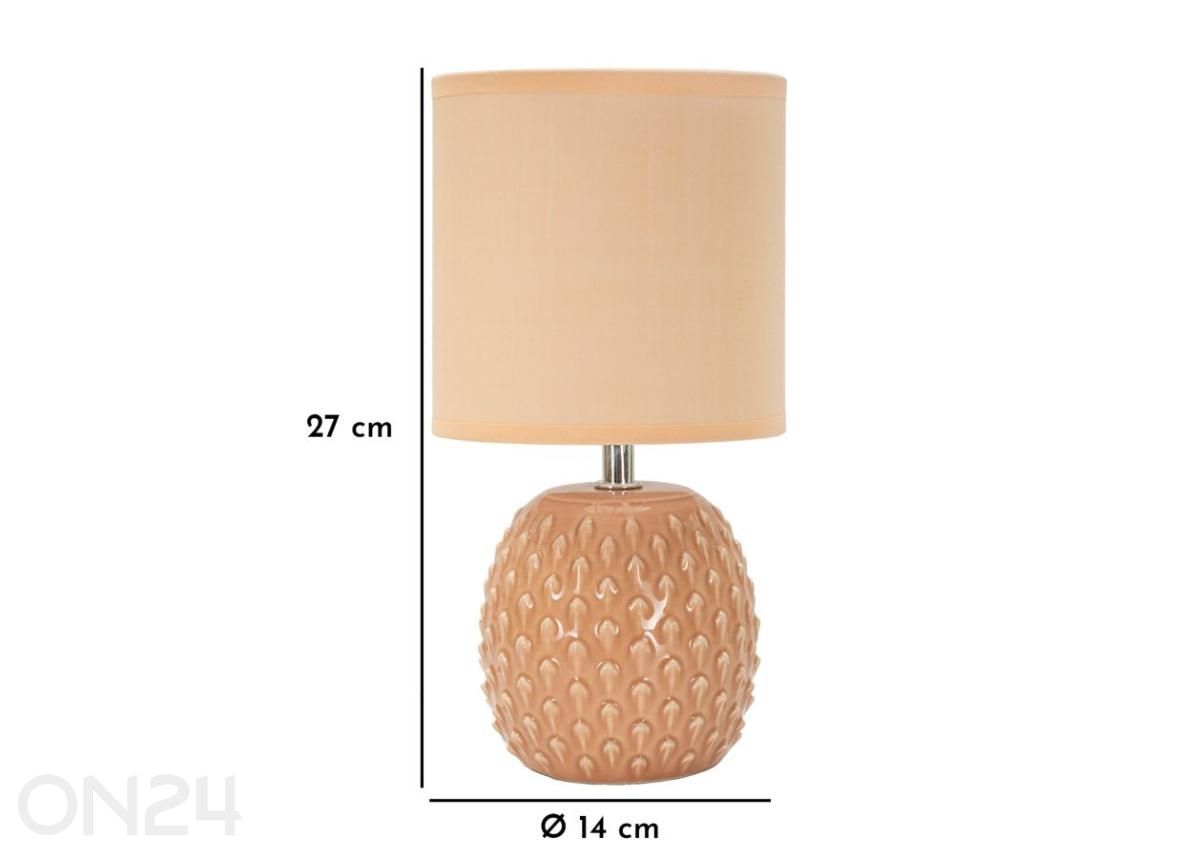 Laualamp Ø 14x27 cm suurendatud mõõdud