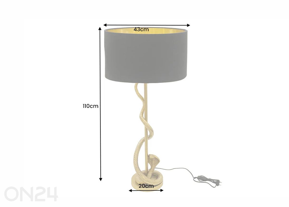 Laualamp Cobra suurendatud mõõdud