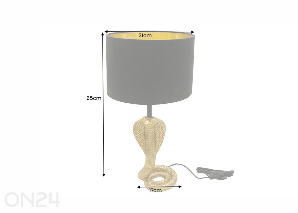 Laualamp Cobra suurendatud mõõdud