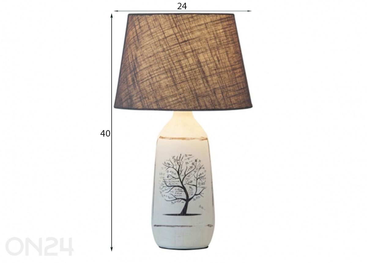 Laualamp Dora suurendatud mõõdud