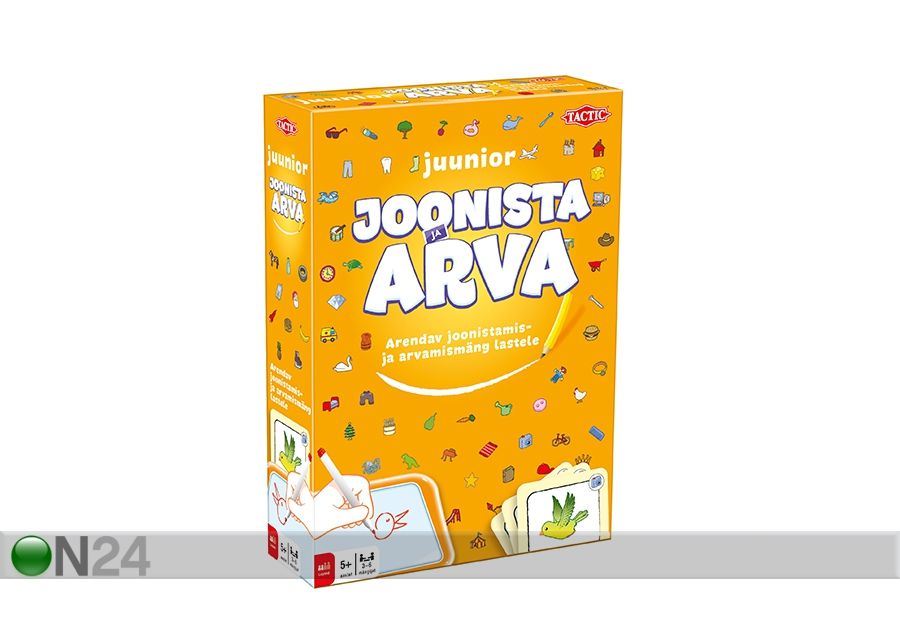 Lauamäng Joonista ja arva juunior suurendatud