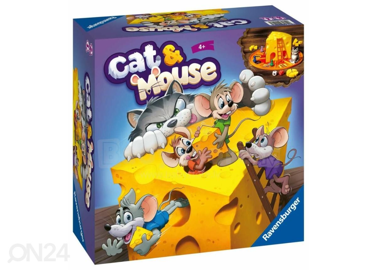 Lauamäng Kass ja hiir Ravensburger suurendatud