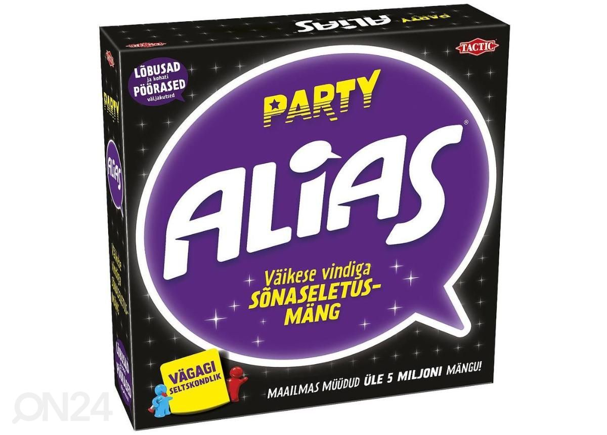 Lauamäng Party Alias suurendatud