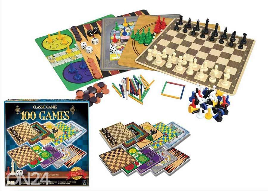 Lauamängude komplekt 100 mängu Classic Games suurendatud