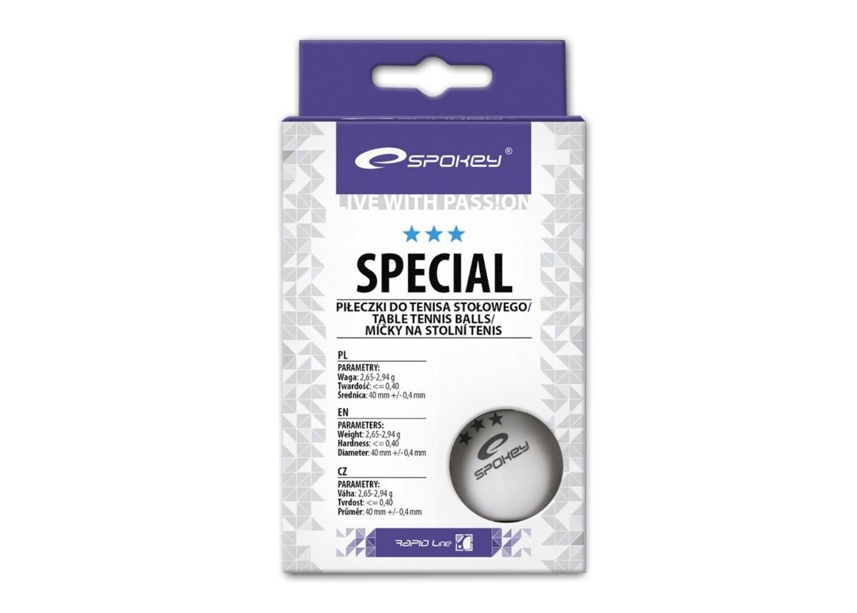 Lauatennise pallid Special white Spokey suurendatud