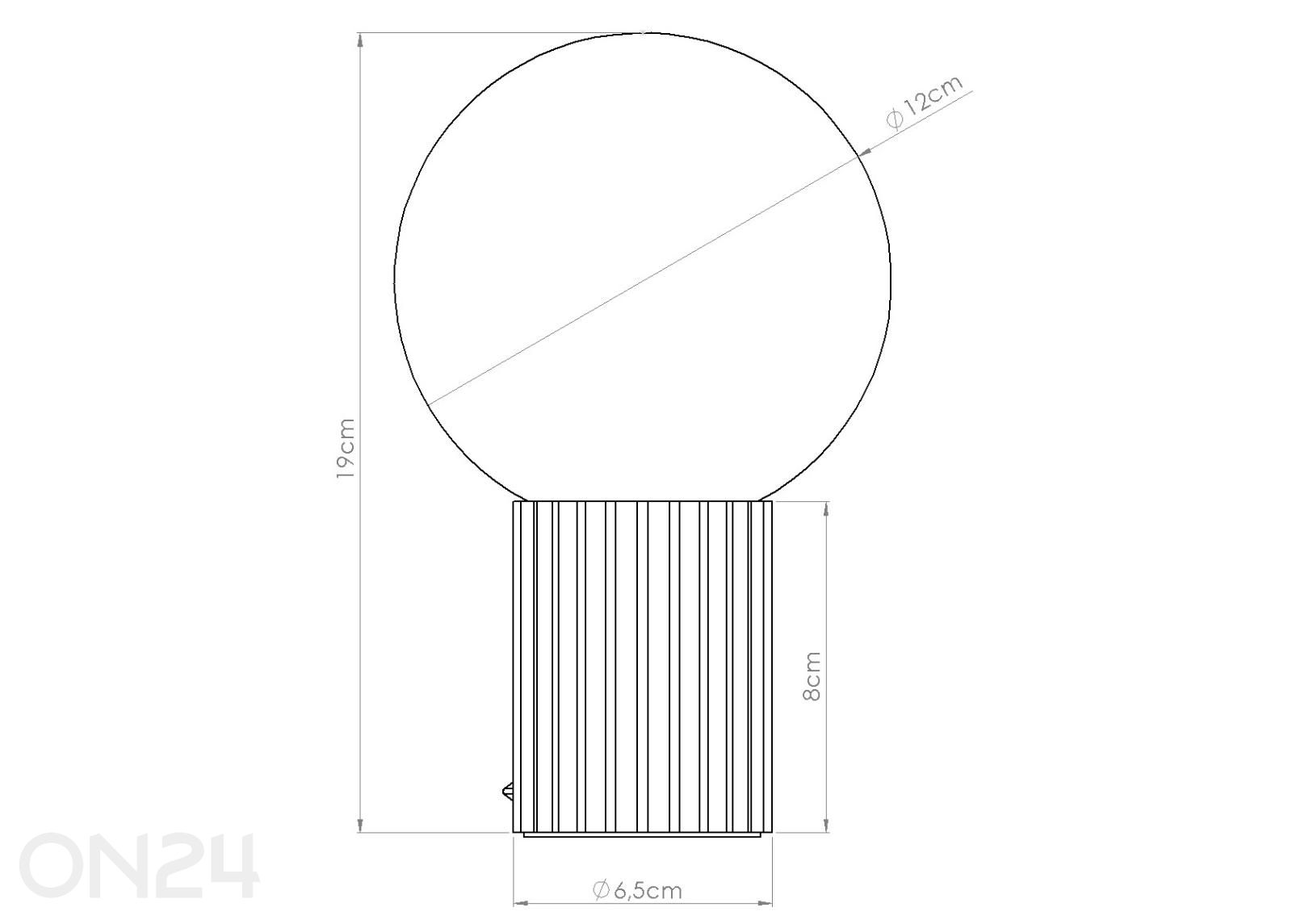 Lauavalgusti Halo suurendatud mõõdud