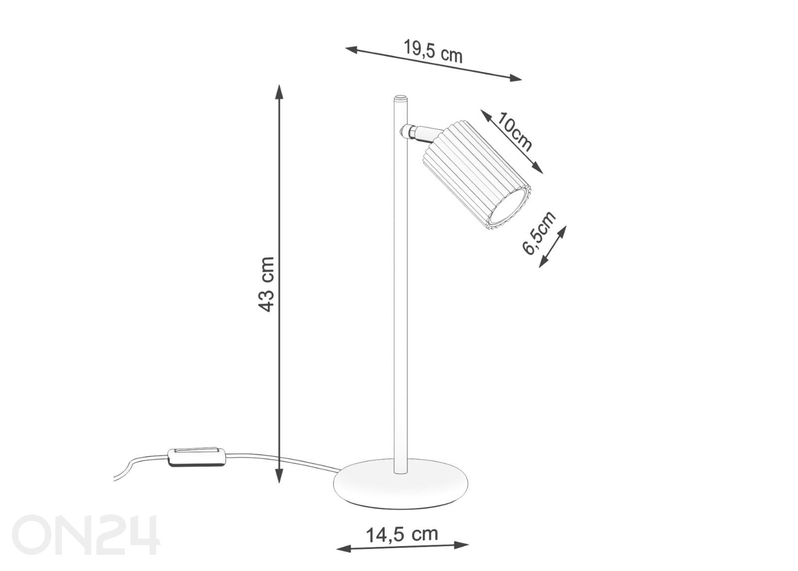 Lauavalgusti Karbon suurendatud mõõdud