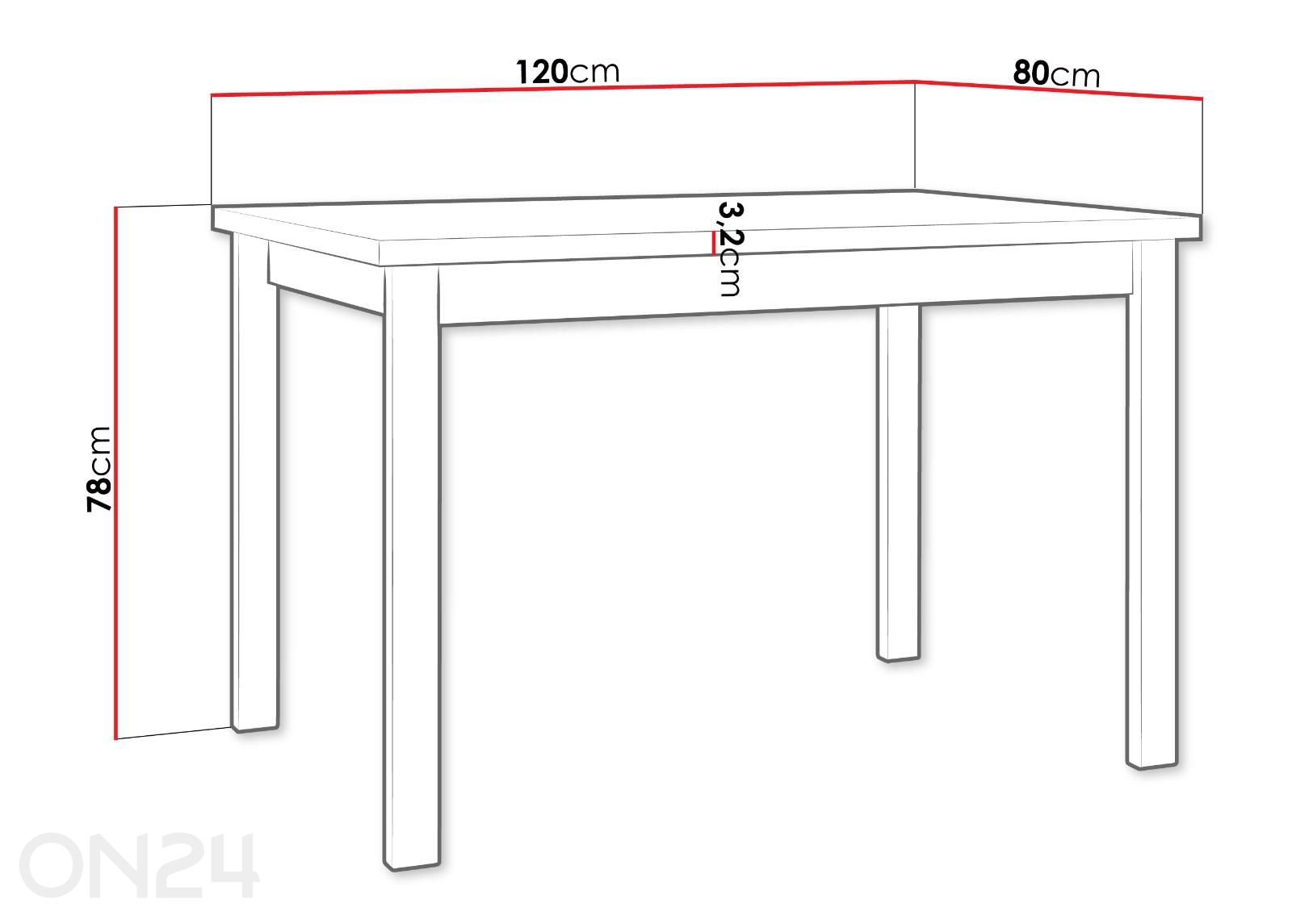 Laud Alba S suurendatud mõõdud
