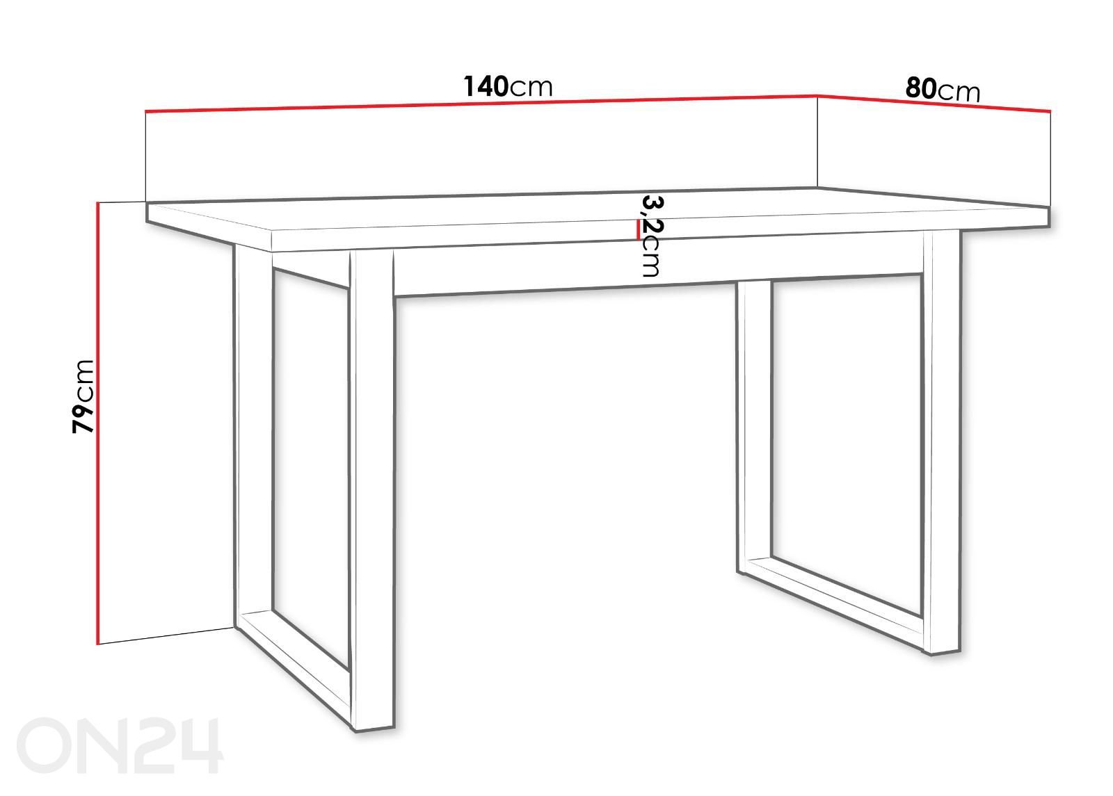 Laud Ikon M suurendatud mõõdud