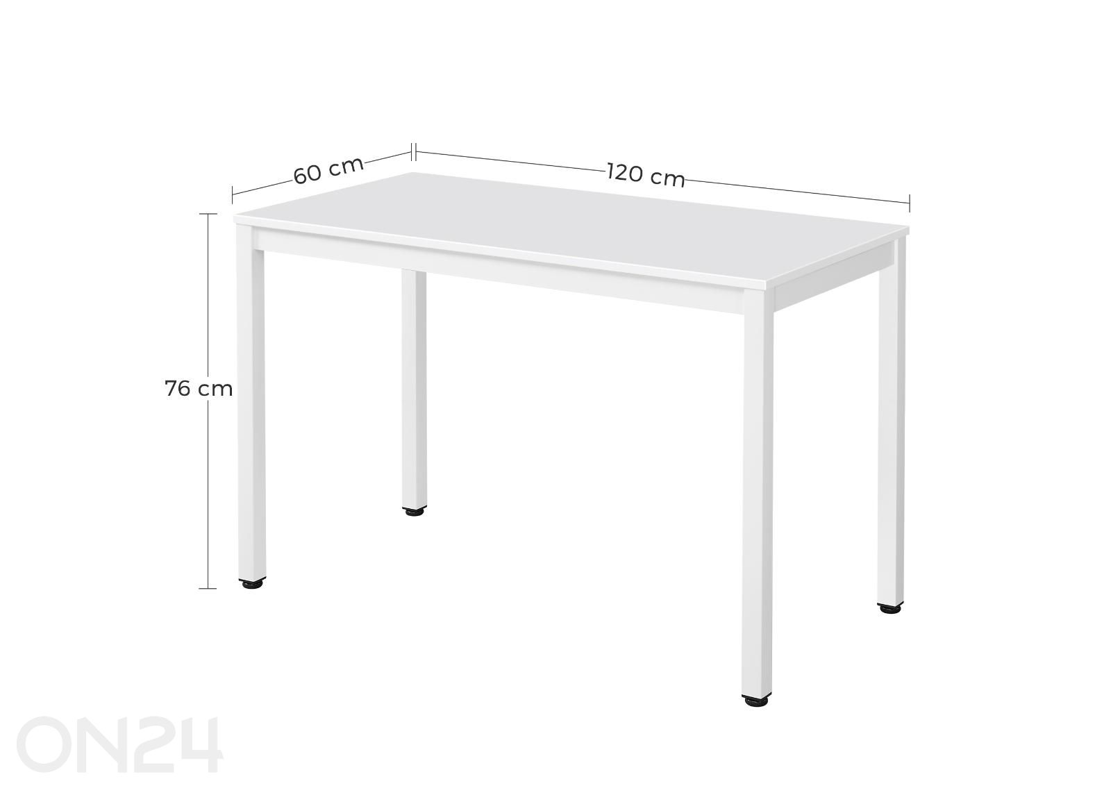 Laud Tessa 60x120 cm suurendatud mõõdud