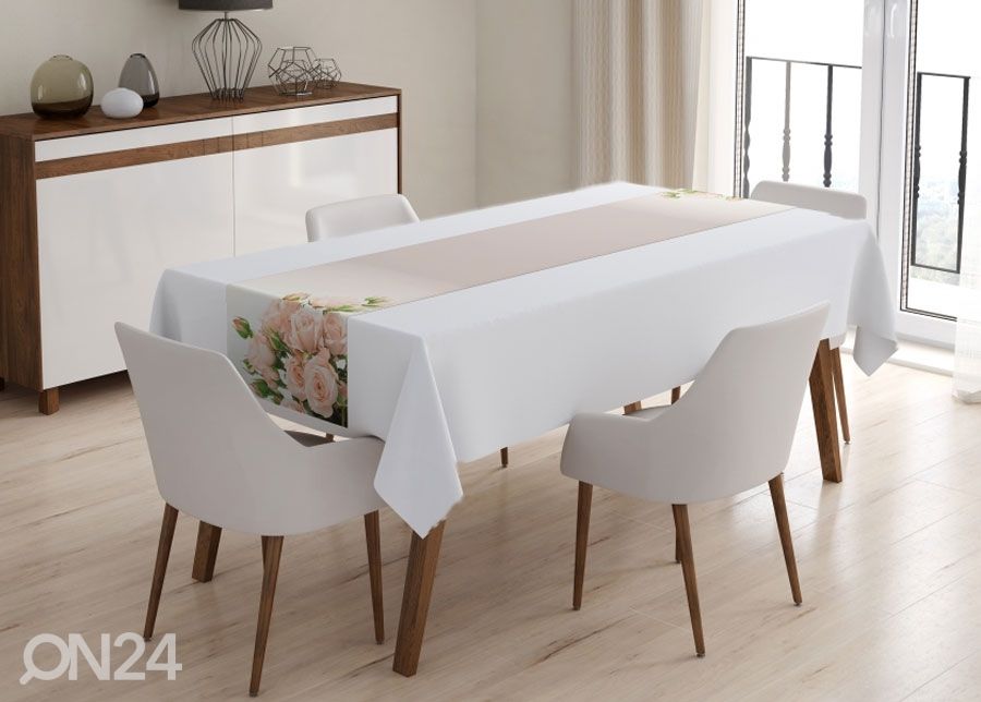 Laudlina Cream Roses 60x160 cm suurendatud