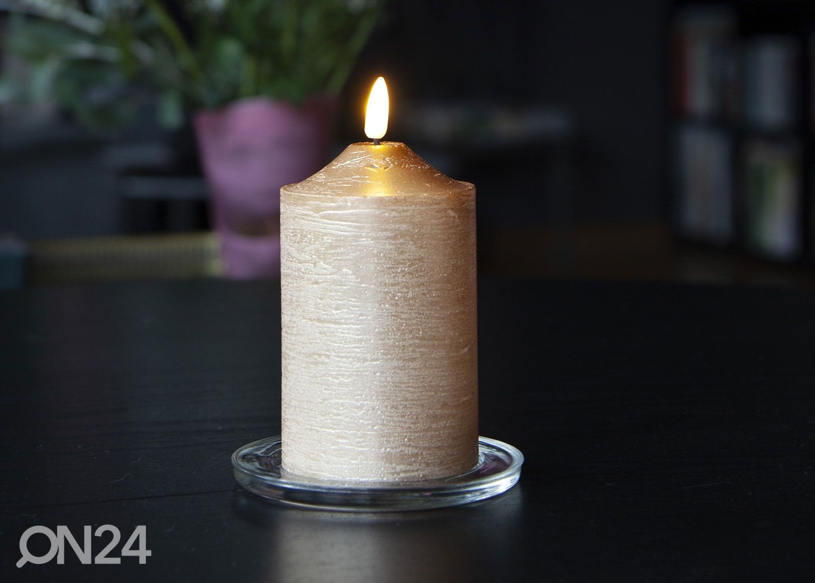 LED küünal Flamme, kuld suurendatud