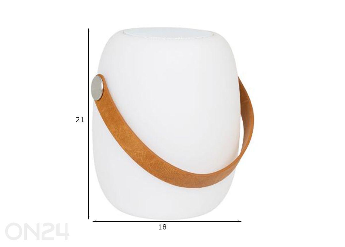 LED-lamp Cardiff suurendatud mõõdud