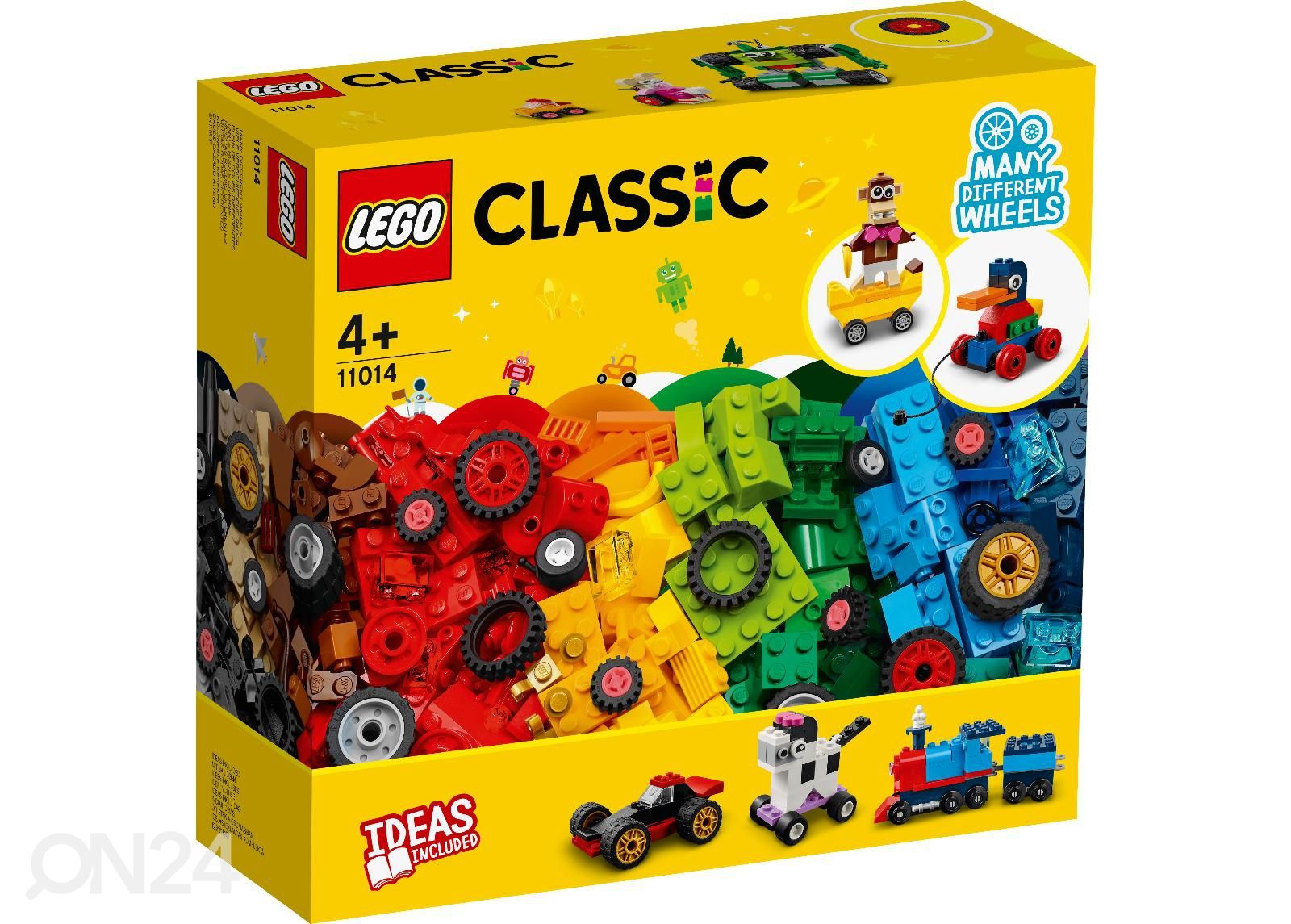LEGO Classic Klotsid ja rattad suurendatud