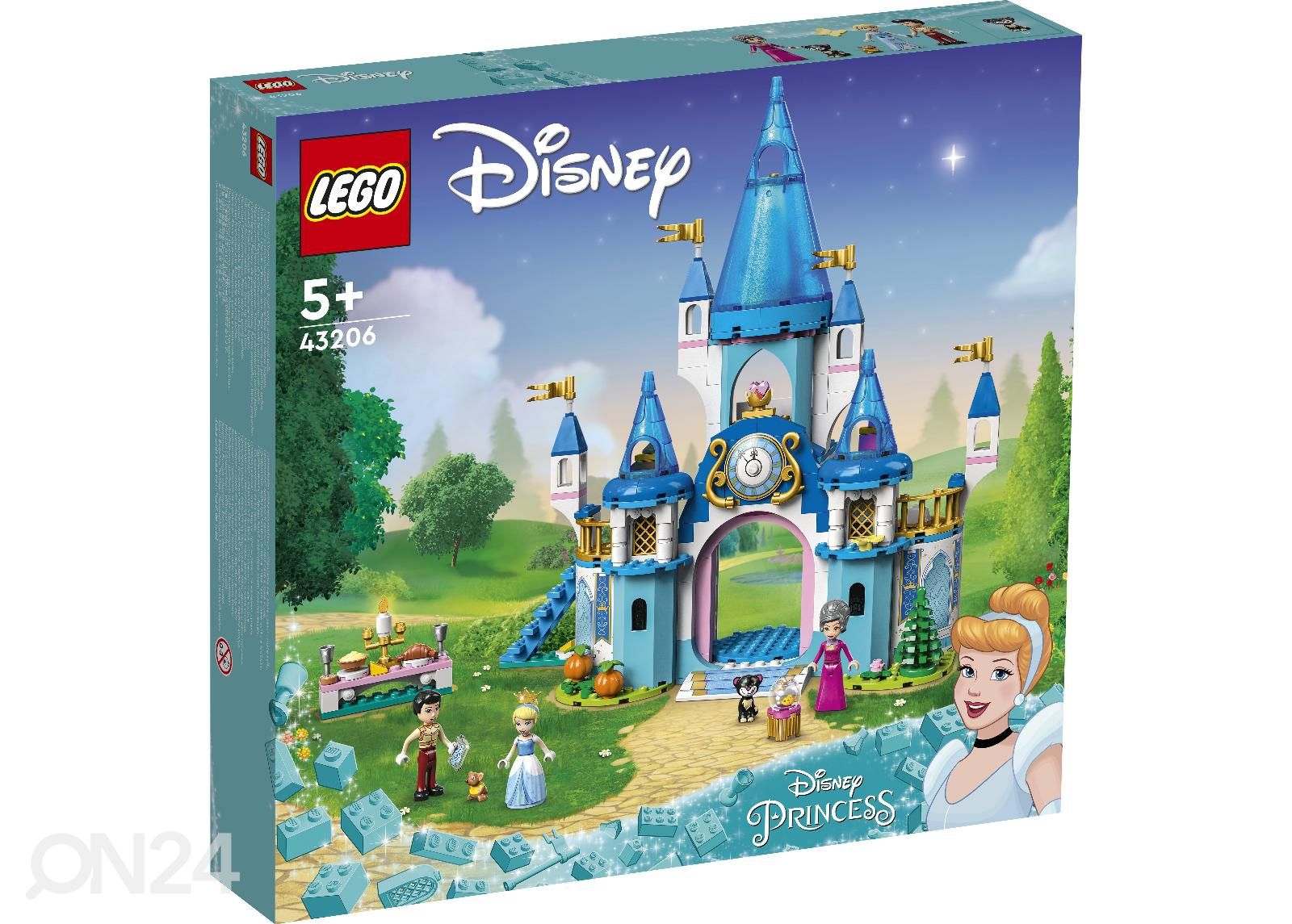LEGO Disney Tuhkatriinu ja hurmava printsi loss suurendatud
