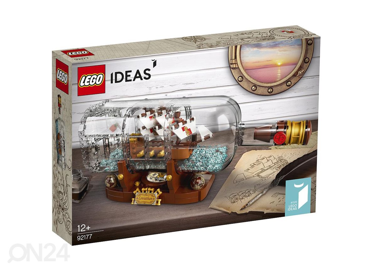 LEGO Ideas Laev pudelis suurendatud