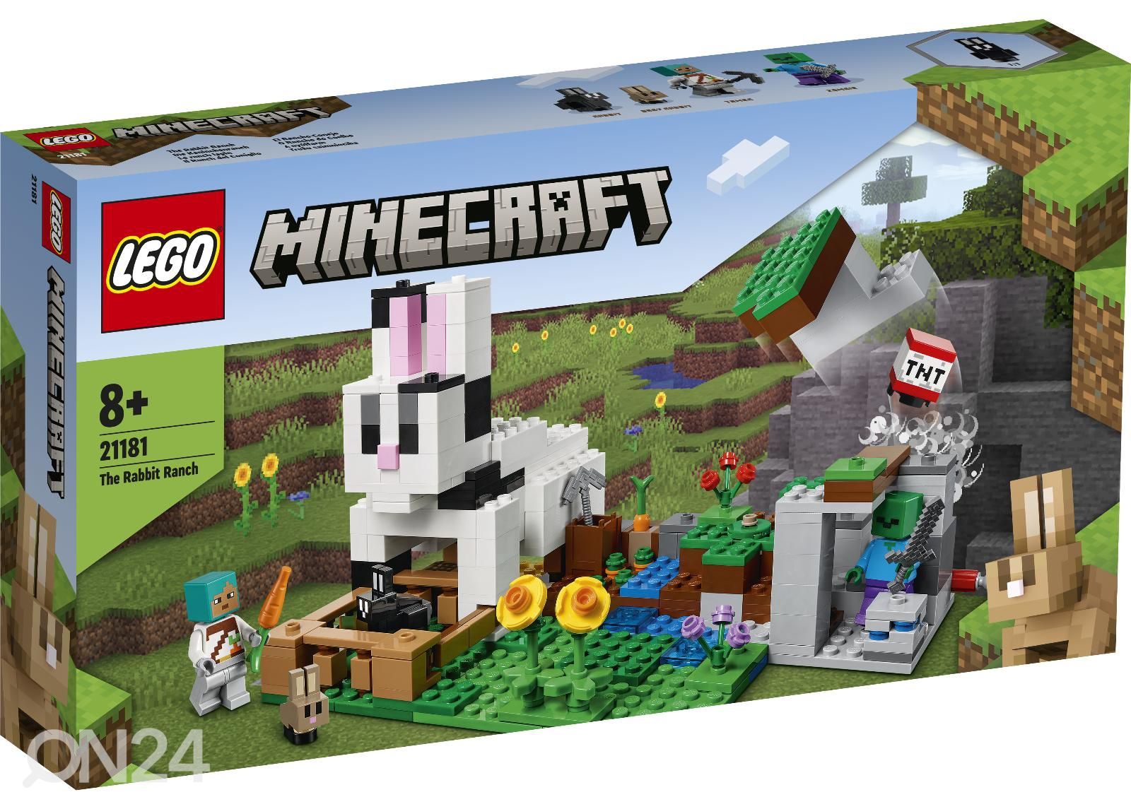 LEGO Minecraft Jänesetalu suurendatud