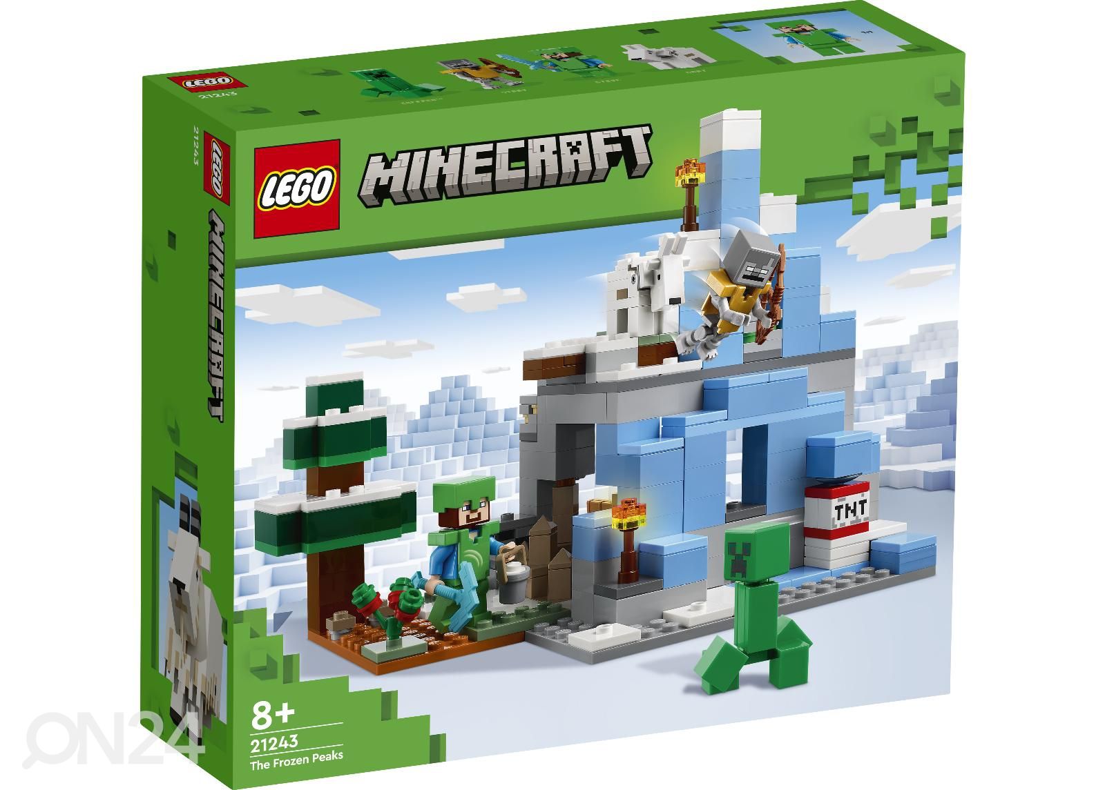 LEGO Minecraft Külmunud mäetipud suurendatud