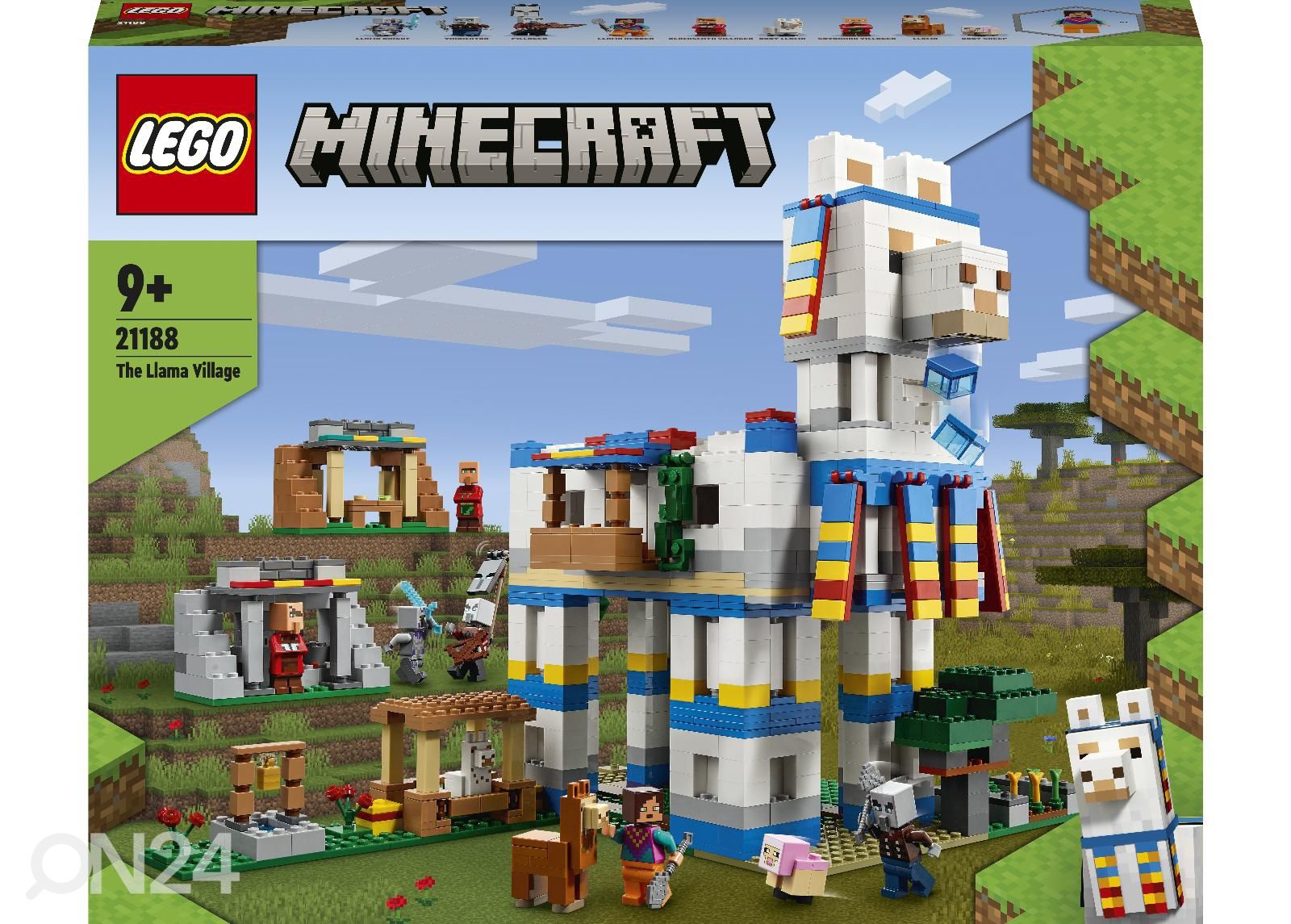 LEGO Minecraft Laamaküla suurendatud