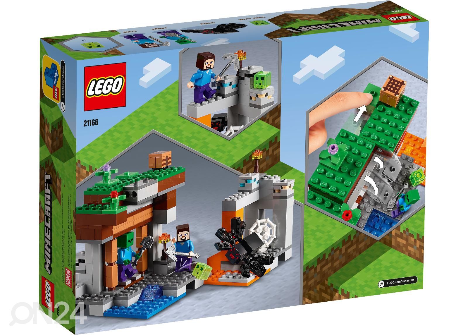 LEGO Minecraft Mahajäetud kaevandus suurendatud