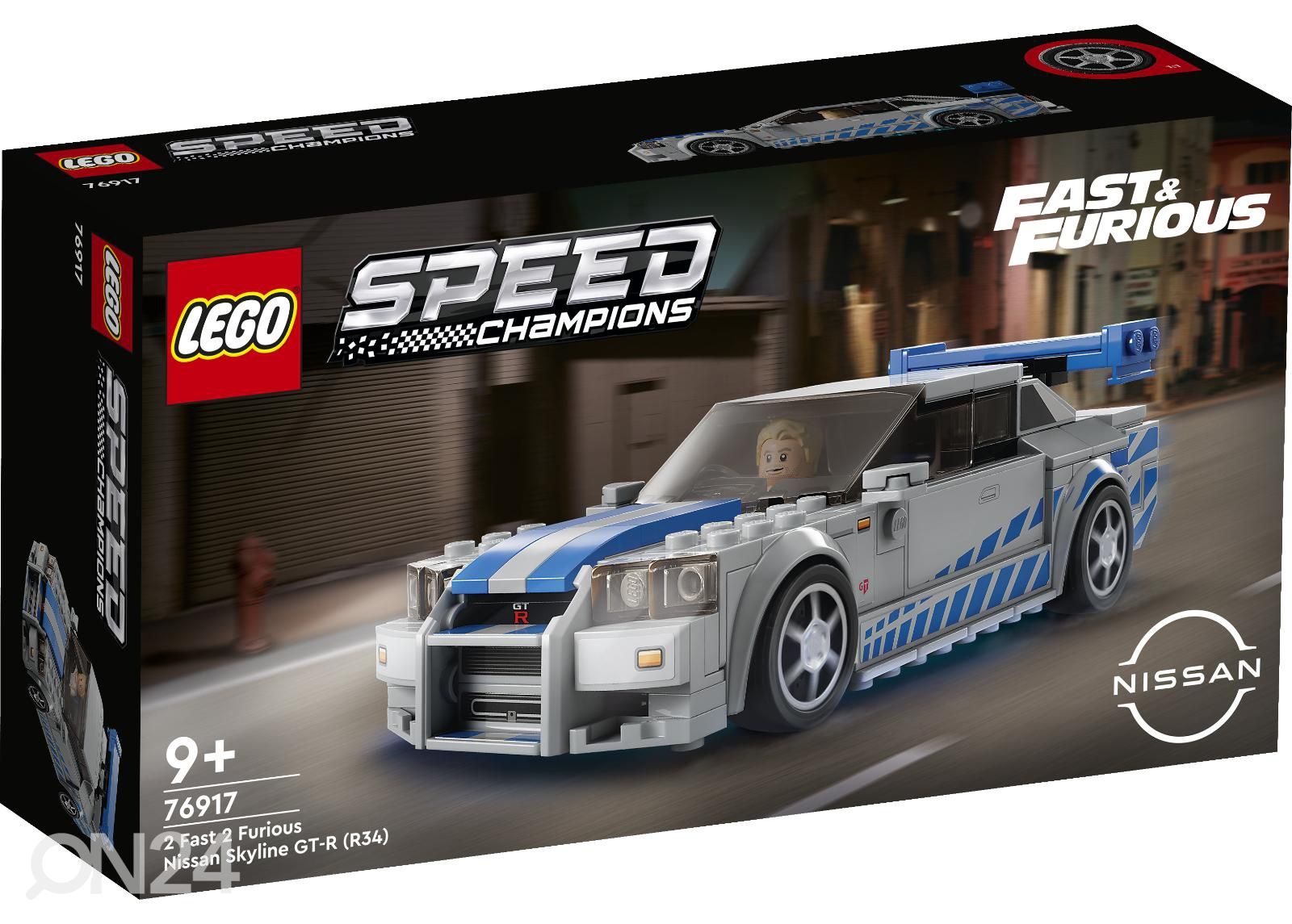 LEGO Speed Champions 2 Fast 2 Furious Nissan Skyline GT-R (R34) suurendatud