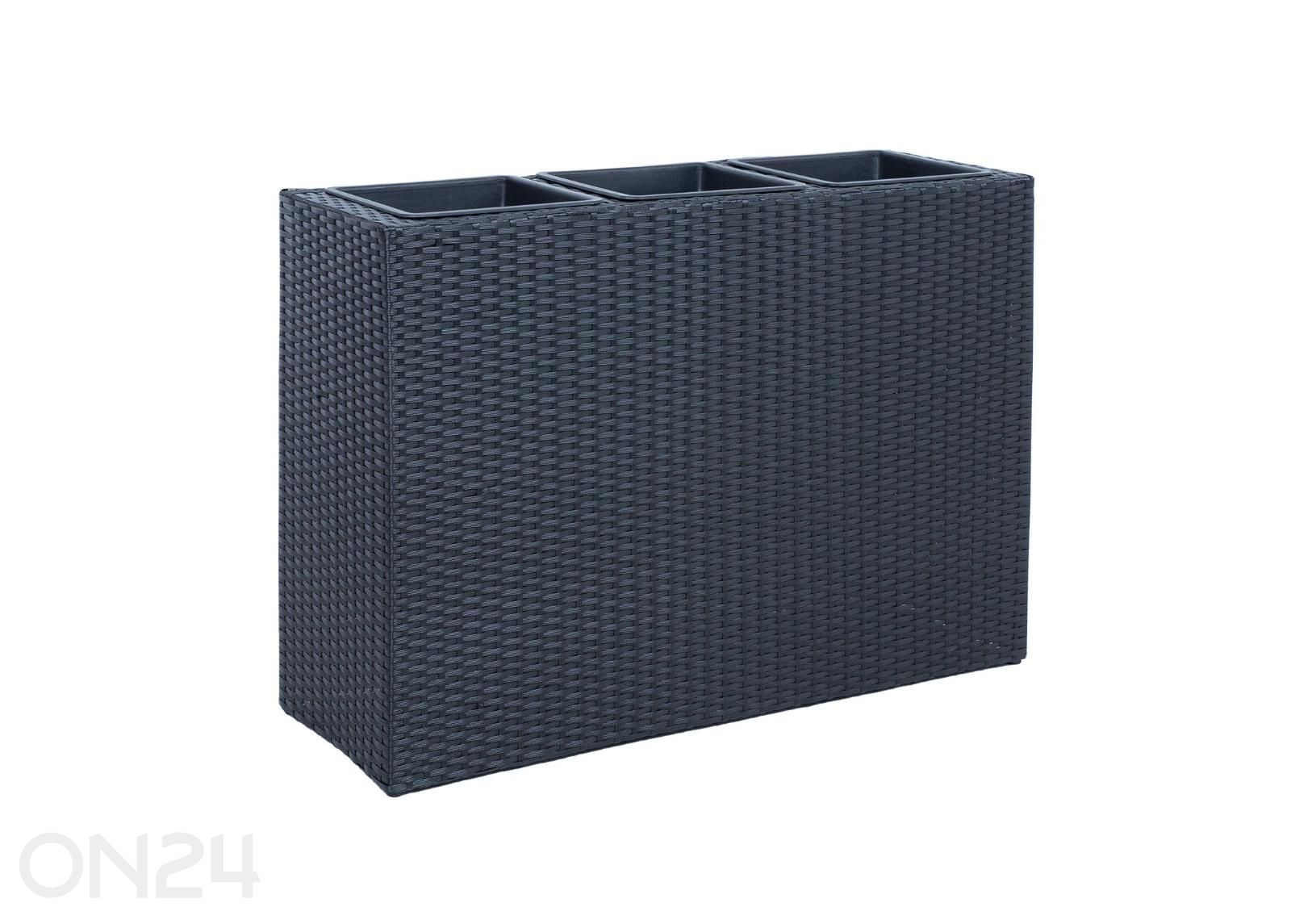 Lillekast Wicker 84x30xH62 cm suurendatud