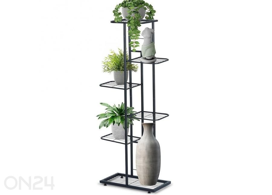 Lillepostament 6 tasandiga, must suurendatud