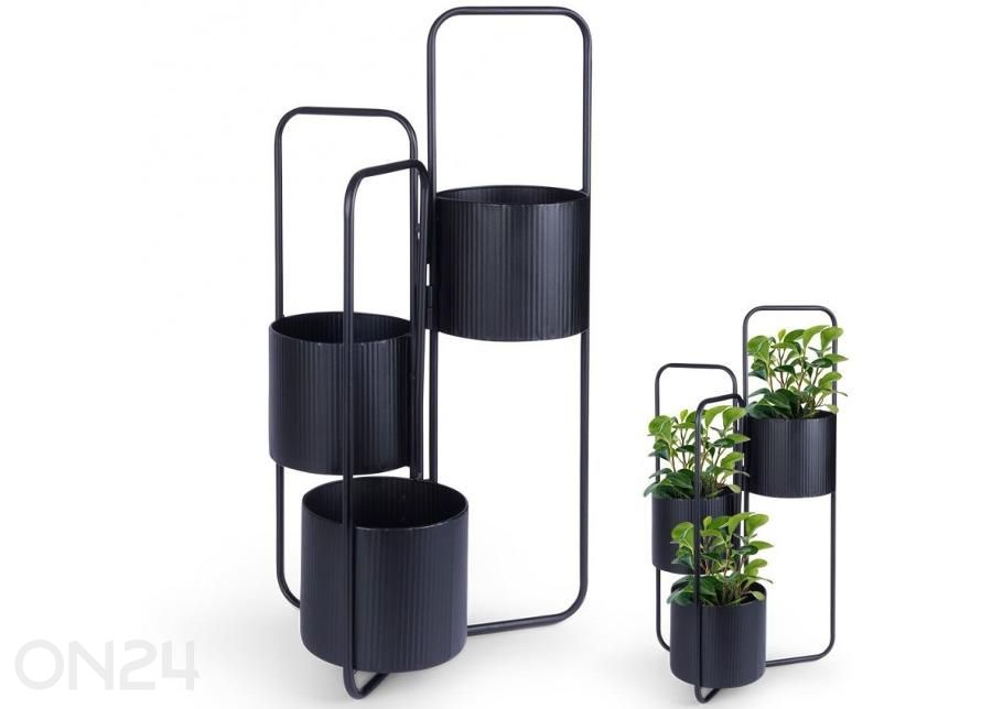 Lillepostament, must suurendatud