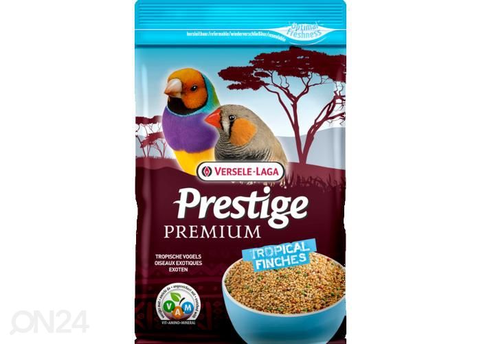 Lindude täissööt tropical finches Versele-laga 800 g suurendatud