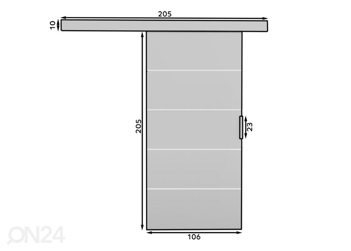 Liuguks 106 cm suurendatud mõõdud