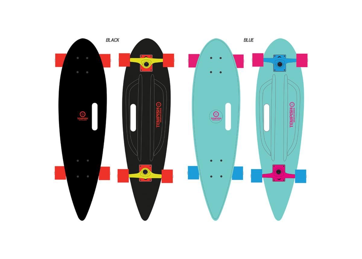Longboard BUFFY 36" pintail Tempish suurendatud