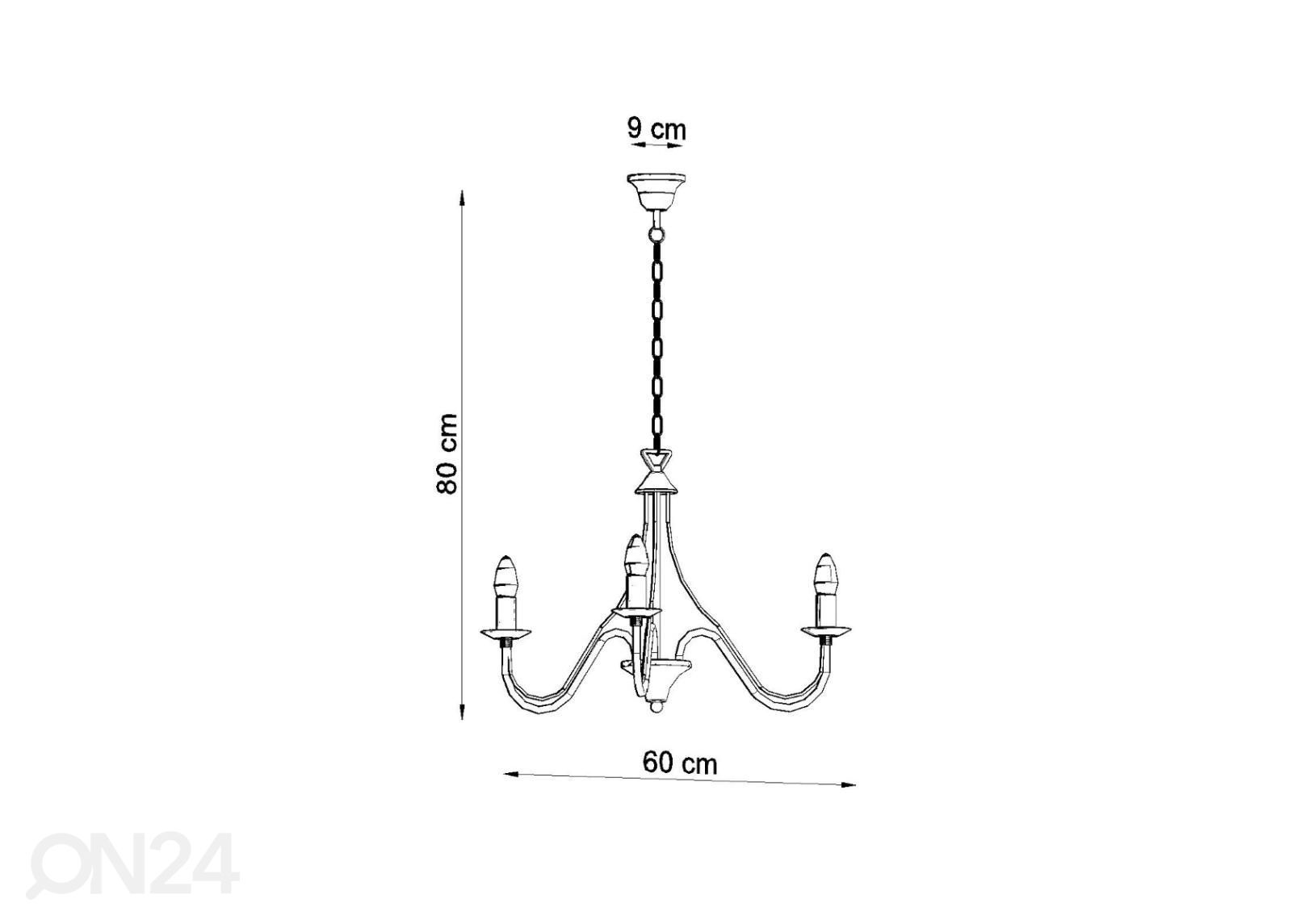 Lühter Minerwa 3 suurendatud mõõdud